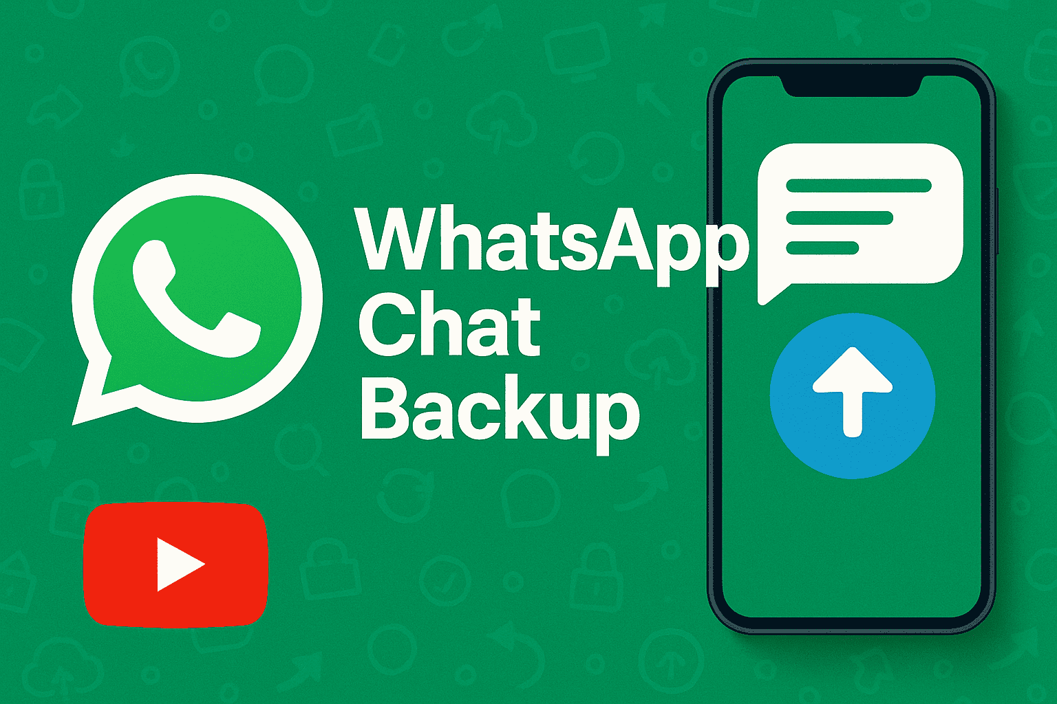 WhatsApp Chat Backup - Privacy protection interface showing security features and tracking prevention